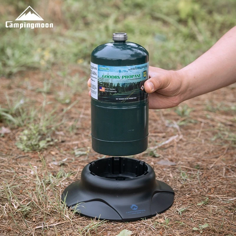 

CAMPINGMOON PG-196 Propane Tank Base North American Stable Bracket Lightweight Outdoor Gas Tank Support Bracket