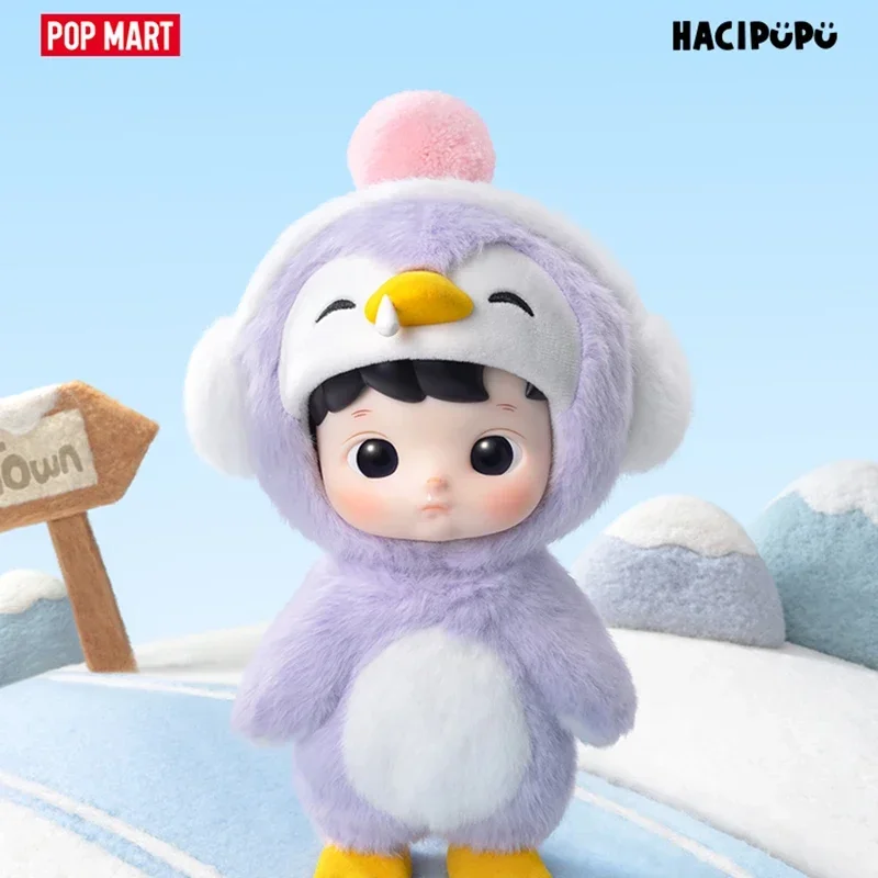 POP MART HACIPUPU Penguin 1/8 BJD Series 100% Original Toys Doll Cute Action Anime Figure Desktop Ornaments Collection Gift