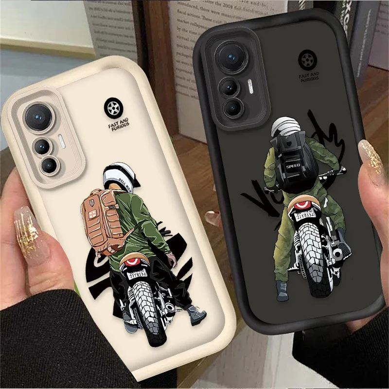 Case for Xiaomi 14T 13T 12T 11T 13 12 11 Lite 5G NE POCO X6 X5 F6 F5 F3 X4 GT X3 NFC M5S C65 M6 Pro 4G Trendy male locomotive