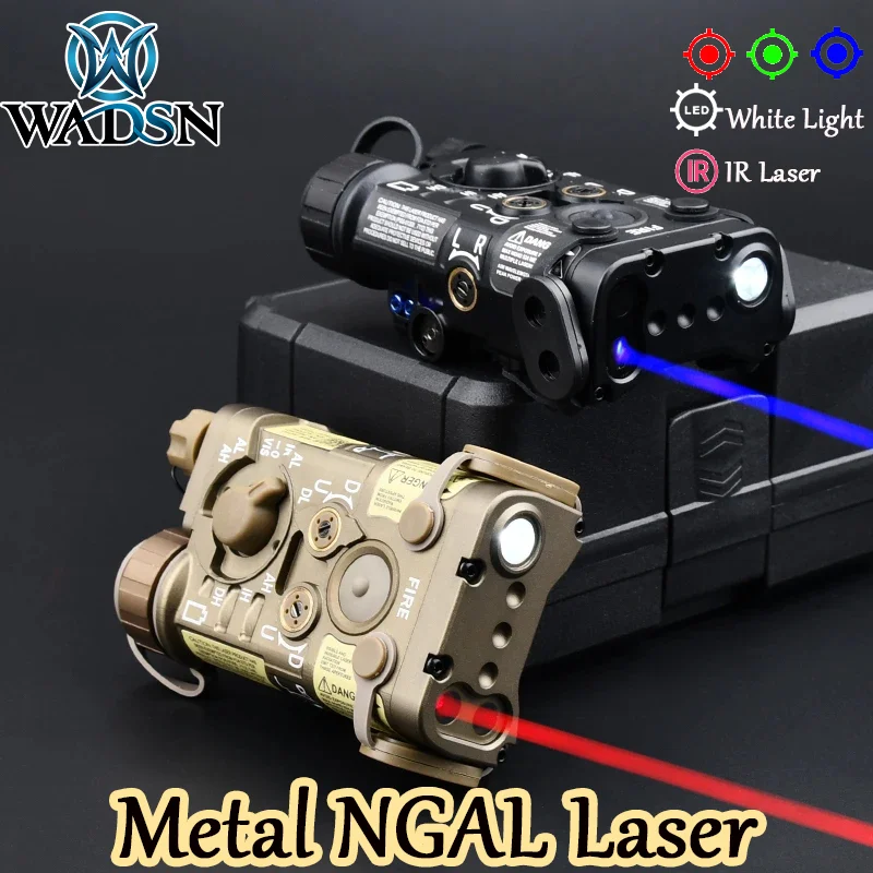 

Tactical AllMetal NGAL L3 Red/Green/Blue IR Laser aiming indicator LED White Light High-power Airsoft Hunting Strobe Flashlight