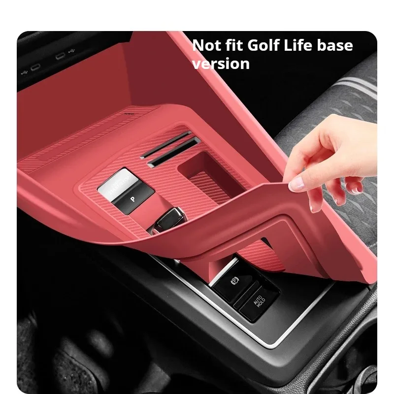 For VW Golf 8th Generation Center Console Pad Gear Panel Button Silicone Protective Film Interior Modification Accessories