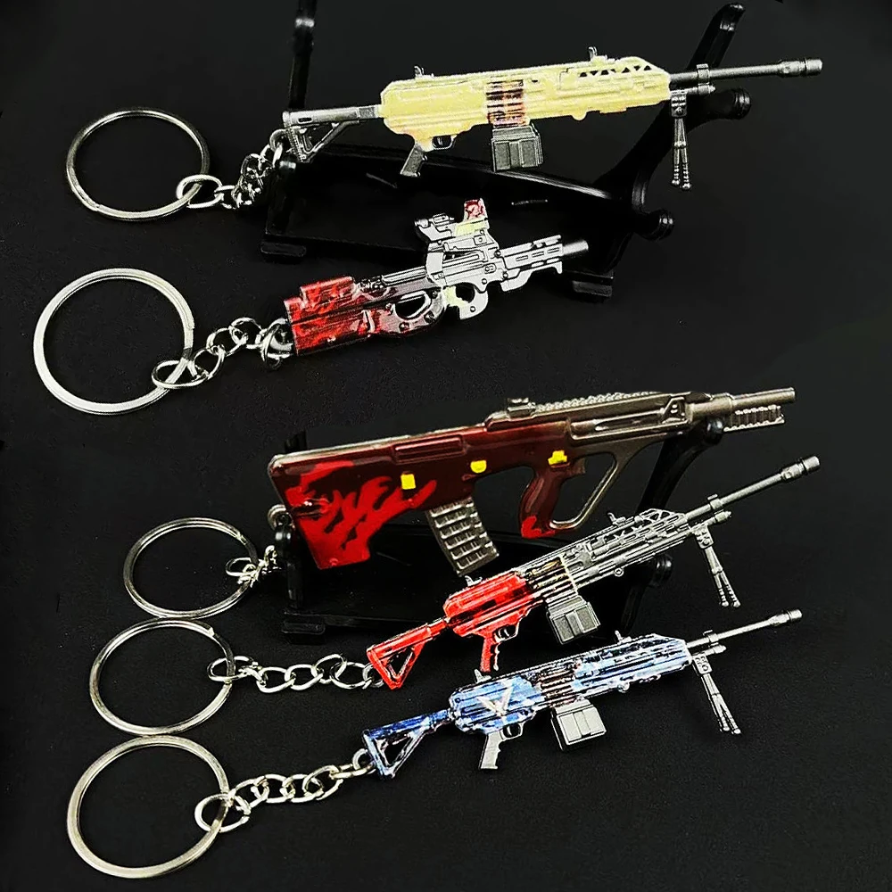 Game Mini Model Gun Anime Cosplay DIY Pendant Mini M338 P90 P92 P1895 RPG-7 AK308 QBZ191 TTIGG34 M4A1 Halloween Xmas Gifts