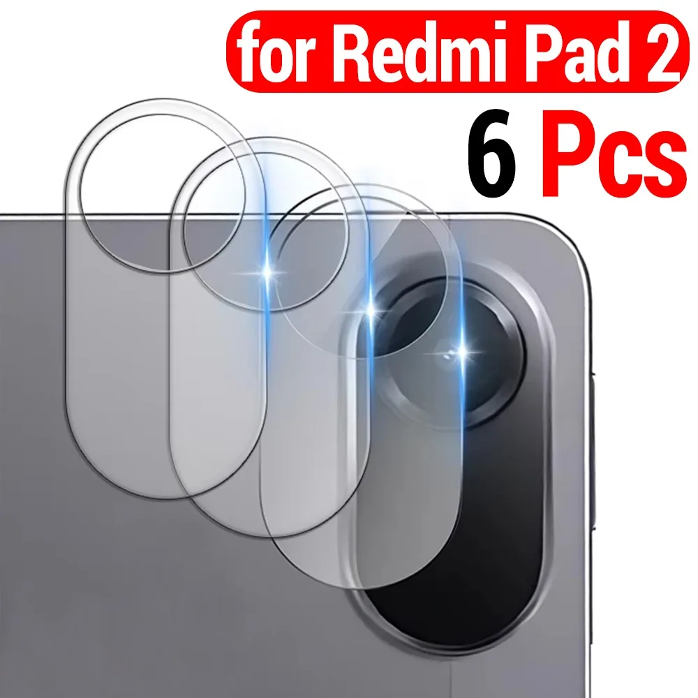 

1-6 шт. закаленное стекло для Redmi Pad 2, защитная пленка для экрана задней камеры для Redmi Pad2, защитная пленка для задней линзы, прозрачная стеклянная пленка