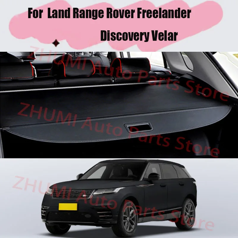 For Land Range Rover Freelander Discovery Velar Rear Rack Partition Shelter Organizer Shield Shade Auto Trunk Curtain Covers