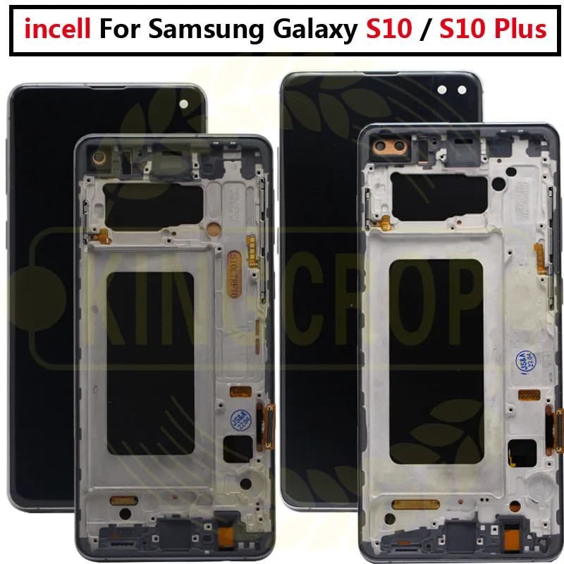 Incell S10 LCD For SAMSUNG Galaxy S10 G973F/DS G973F G973 S10 Plus G975 G975F G975F/DS Touch Screen Digitizer