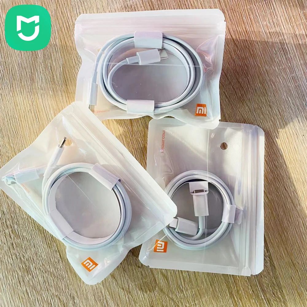 สายชาร์จ USB-C คู่ Mijia 60W 5A PD พิมพ์ C kable สำหรับ Xiaomi 12แผ่น5 Pro Air Notebook redmi 15 K30 Tipo