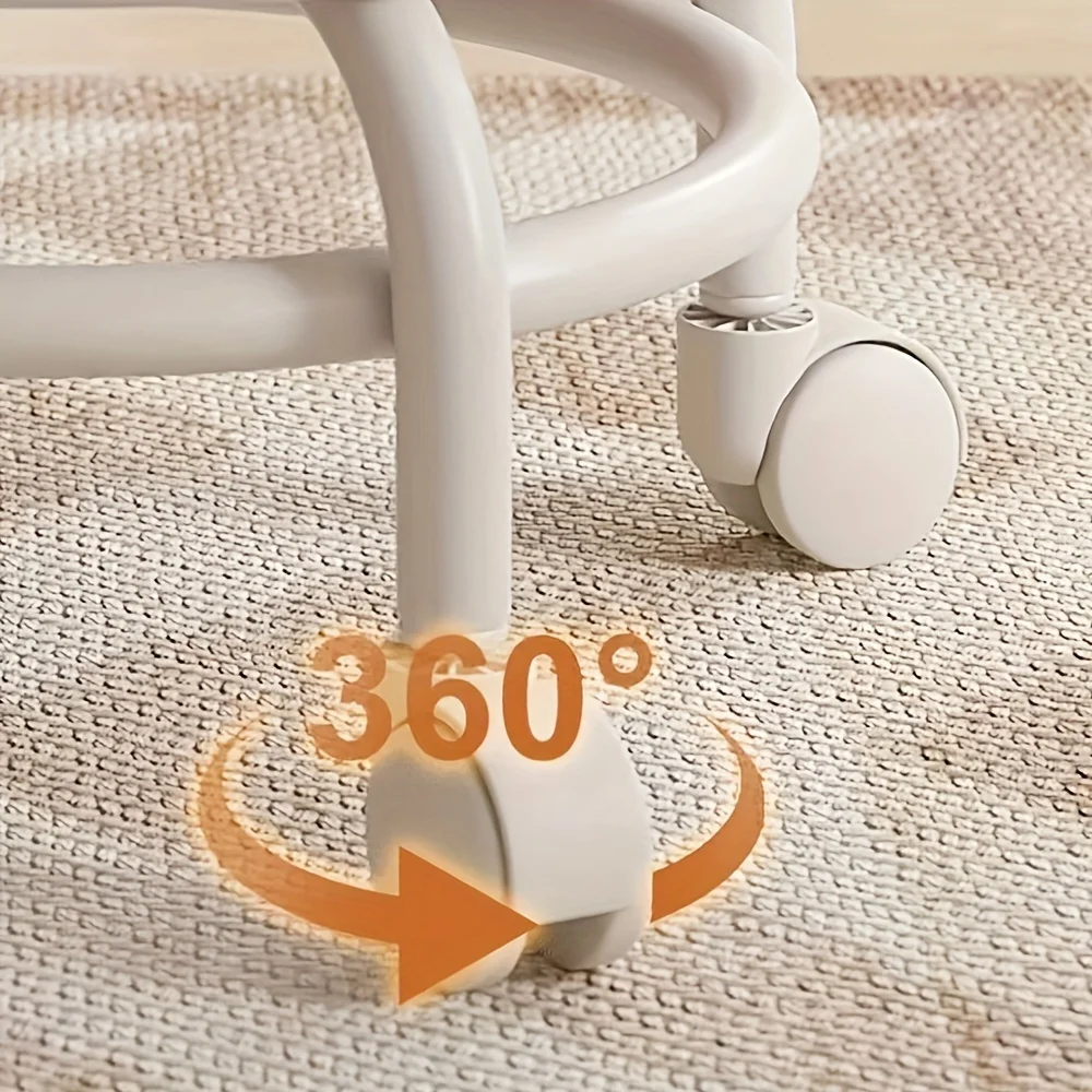 Portable Multi-Functional Swivel Stool with Universal Casters Indoor Outdoor Small Bench for Floor Cleaning & Daily Use image 3