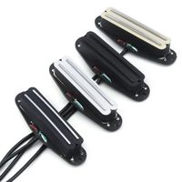 FLEOR 1PCS Alnico 5 Guitar Dual Rails Pickup Single Coil Sized Humbucker Rails Pickup 6K for ST Guitar Parts