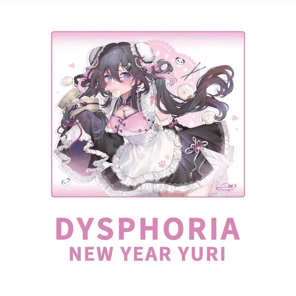 PANPAD DYSPHORIA NEW YEAR YURI glass mouse pad Gorilla Glass, Special Coating, Fully Covered Primercopy)