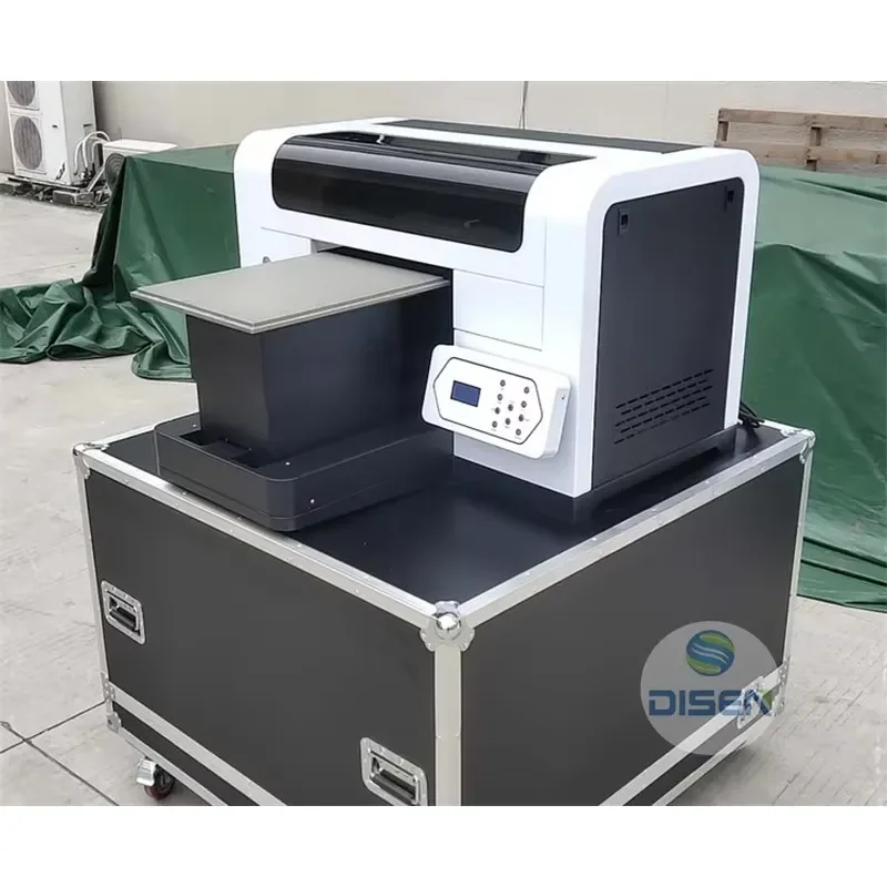 Digital Inkjet Flat Bed Printing Machine Dtg Clothes T-shirt Printer Mini 3545 LED UV Flatbed Printer