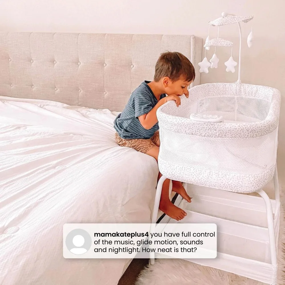 Berço infantil SmartSleep Auto Glide com Bluetooth, liga