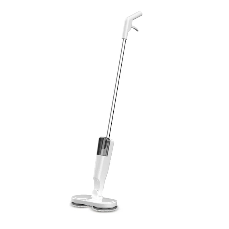 

USB Rechargeable Cordless Spin Mop - 2-in-1 Wet & Dry Floor Cleaner with Water Tank, Steam Spray for home