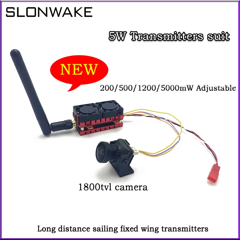 SLONWAKE fpv analog image transmission module 5000mw high power 5.8g OTG 48CH Android phone receiver suit  UVCvideo capture card