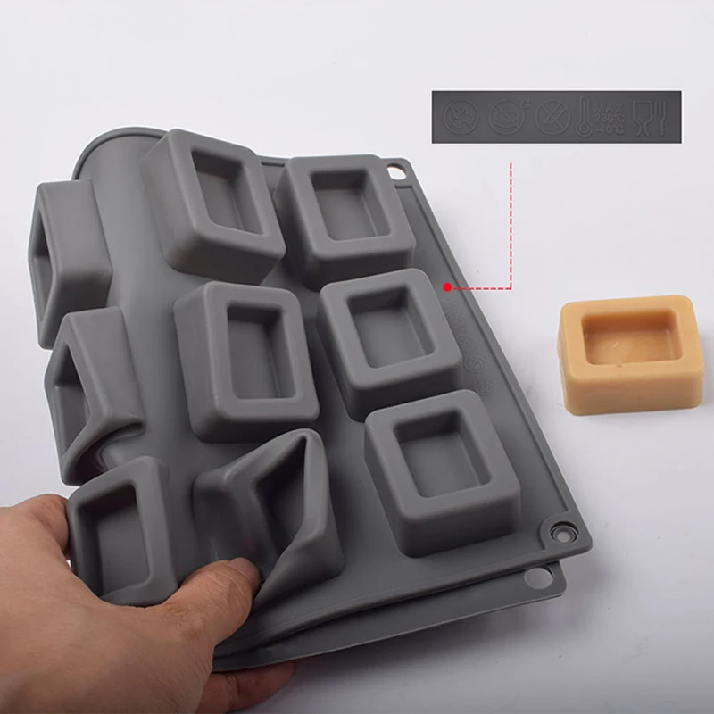 Square Donut Silicone Cake Mold Baking Jelly Pudding Chocolate Mold  Muffin Cup Cake Biscuit Bake Tray view 3