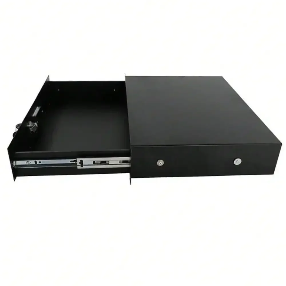 

Rack Mount 2U Locking Drawer Audio DJ Rack Storage Cabinet