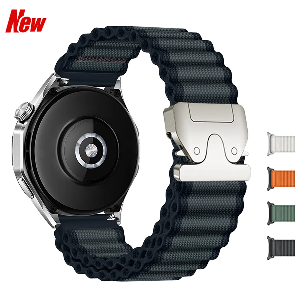 Nueva Correa de Reloj Inteligente de 20 mm y 22 mm para Redmi Watch 5 Active/Lite, Brazalete de Nailon con Bucle para Samsung Galaxy Watch 7/6 Classic 5 Pro de 45 mm