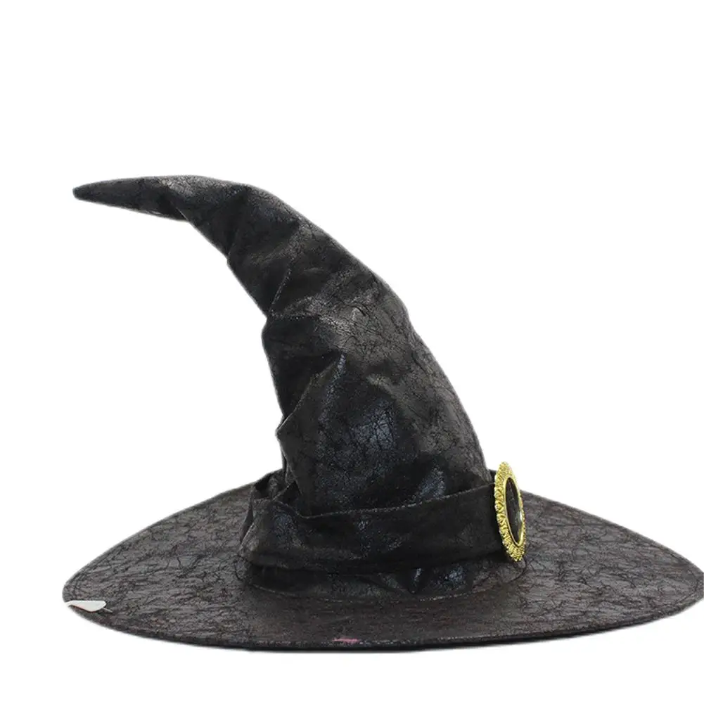 Vestido elegante sombrero de bruja película mágica el mago Cosplay para mujer accesorios de disfraz mujer decoración de juego de rol accesorios de fiesta femenina