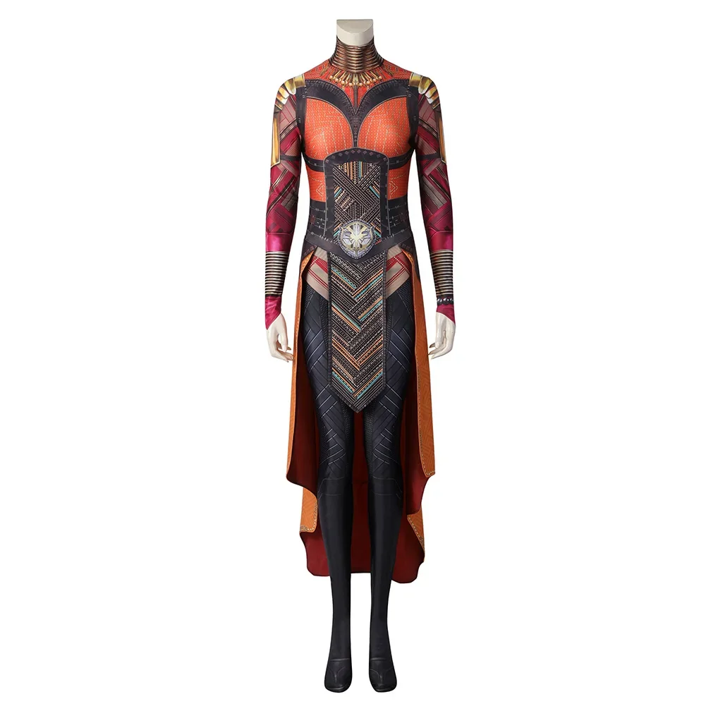 Okoye Cosplay Costume Women Jumpsuit Wakanda Forever Disguise Clothing Halloween Carnival Suit