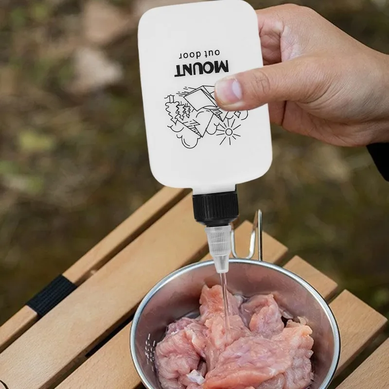 Outdoor Camping and Barbecue Olive Oil Bottle with Tapered Spout and Leak-Proof Seal Portable Seasoning Dispenser Bottle 1-4pcs view 6