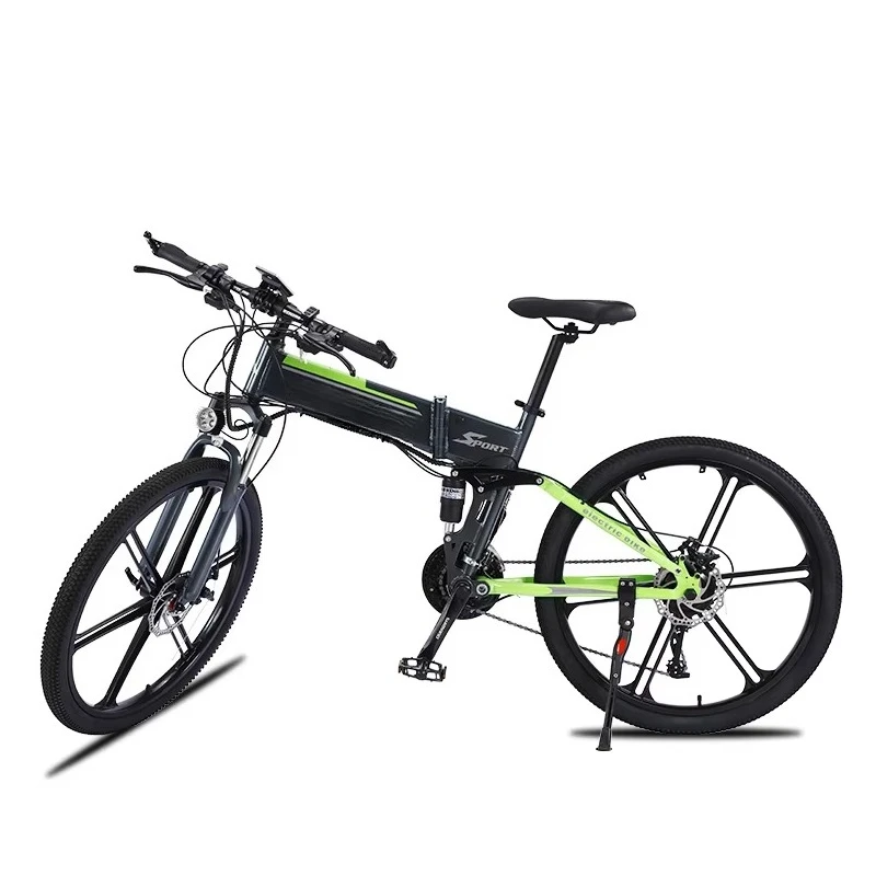 350W 36V Folding Electric Bicycle Adult Mountain Electric Cycle 26 Inch Dual Suspension Foldable E Bike view 5