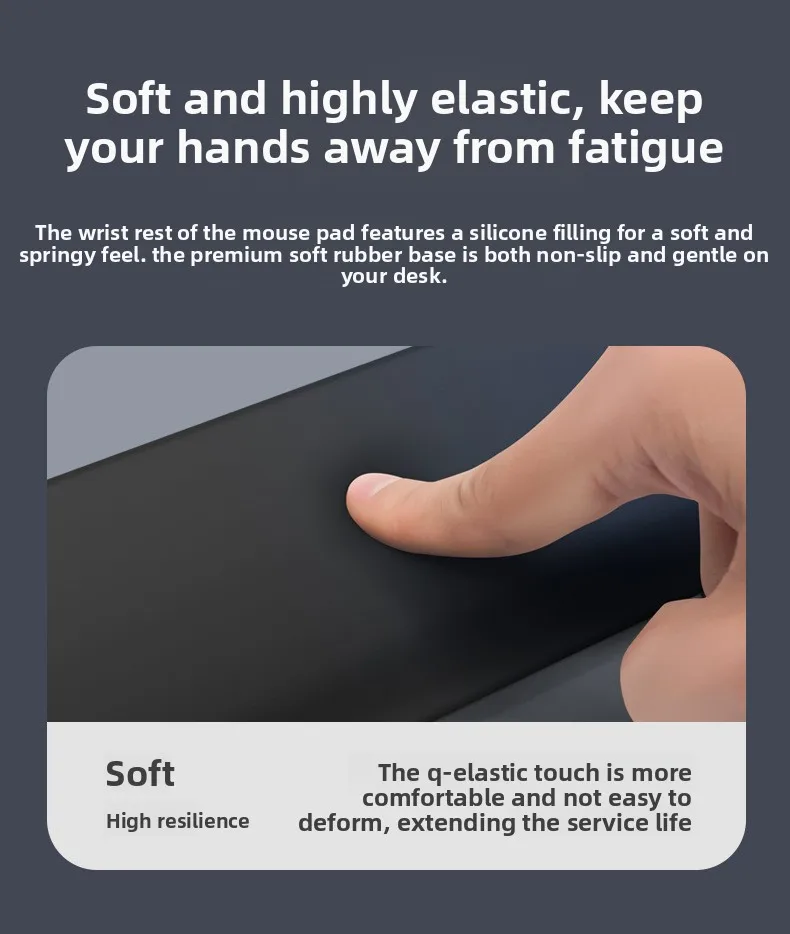 Gradient Handgelenkauflage Tastatur-Maus-Set Ergonomische Schreibtischunterlage für Büro und Gaming 7 Farben 3 Konfigurationen – Detail 4