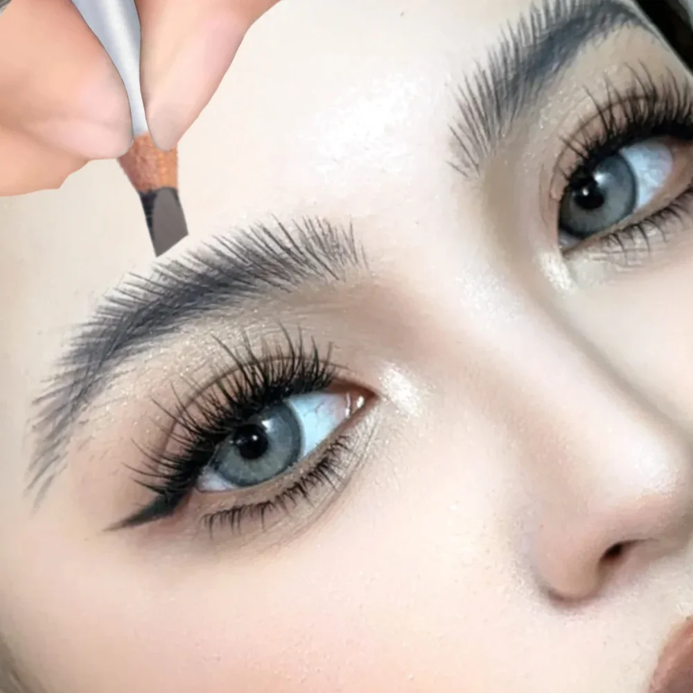 Crayon professionnel de microblading pour les yeux, outil cosmétique rehausseur de sourcils, pour tatouage, teinte artistique étanche