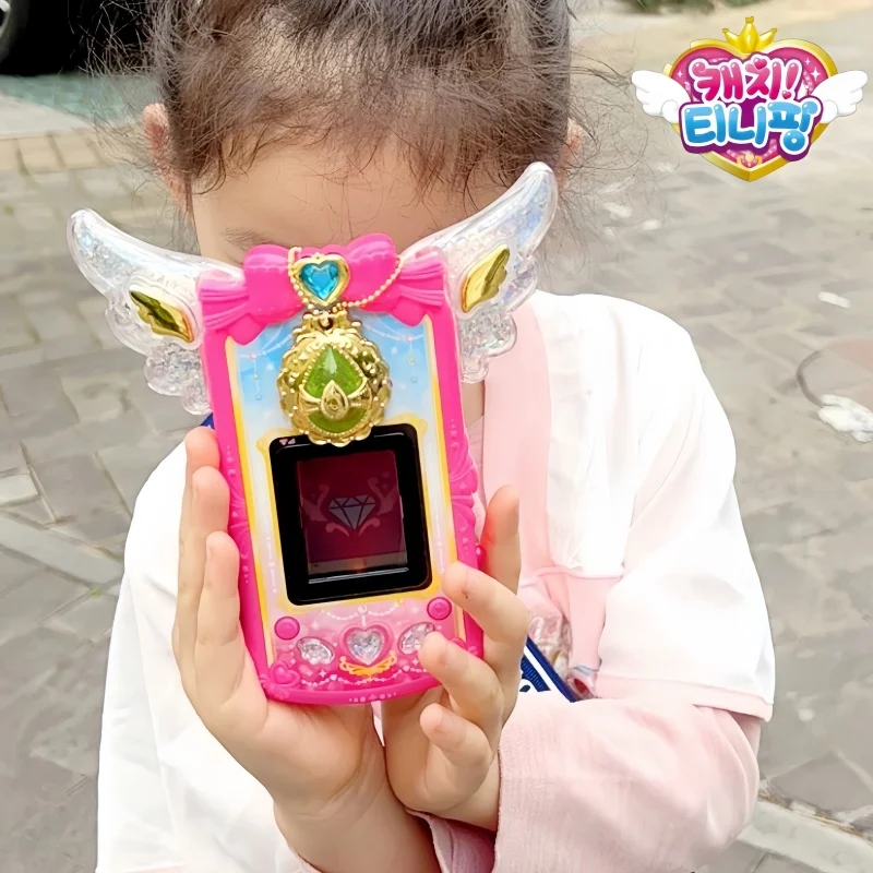 Original Catch Teenieping Sparkling Gem Series Mobile Phone Set Toy Talking Cute Capable Producing Sound Scene Christmas Gift