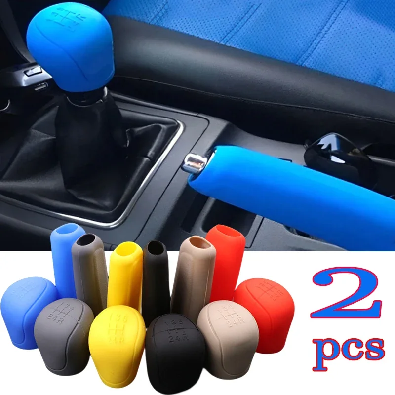 Auto Car Silicone Gear Shift Knob Cover Gear Shift Non Slip Grip Handle Protective Cover Cap Manual 5 6 Speed Car Accessories