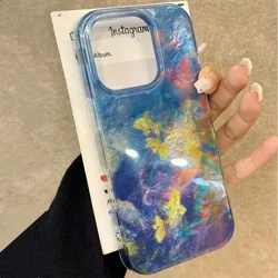 Gradient Goldfish Butterfly Phone Case for IPhone 16 15 14 13 12 11 X XR Xs SE2 SE 8 7 Plus Pro Max Mini Shockproof Back Cover