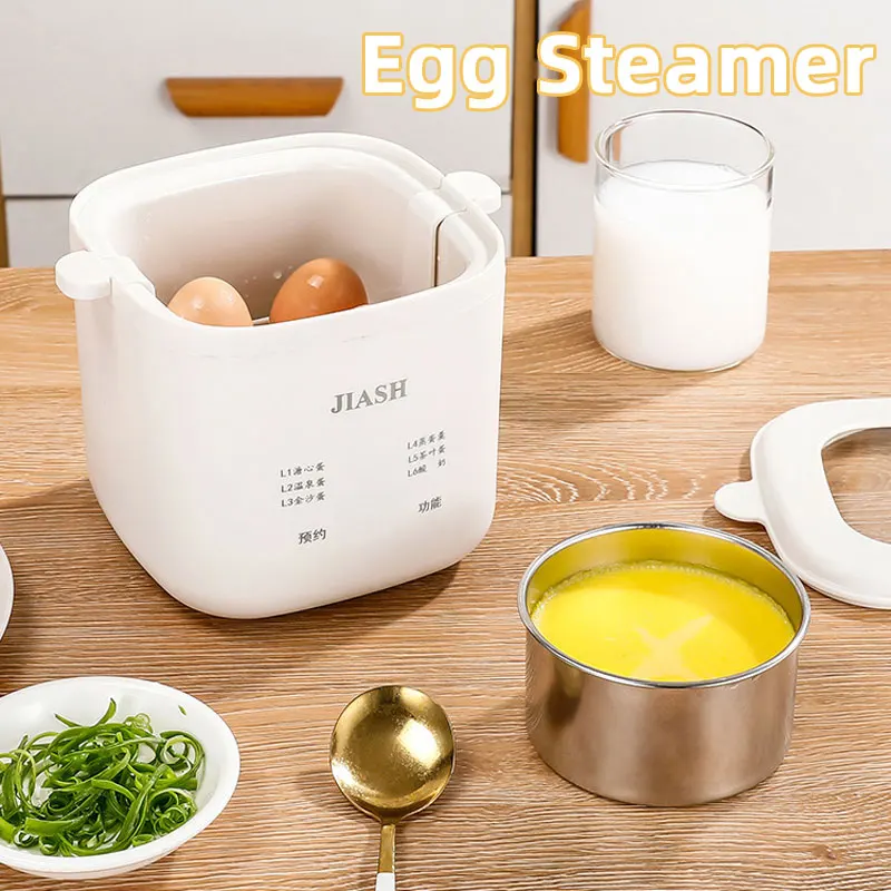 180W Multi Functional Egg Poacher,Egg Boiler Egg Cooker Automatic Power Off Home Steamed Egg Custard Boiled Egg Machine,6 modes