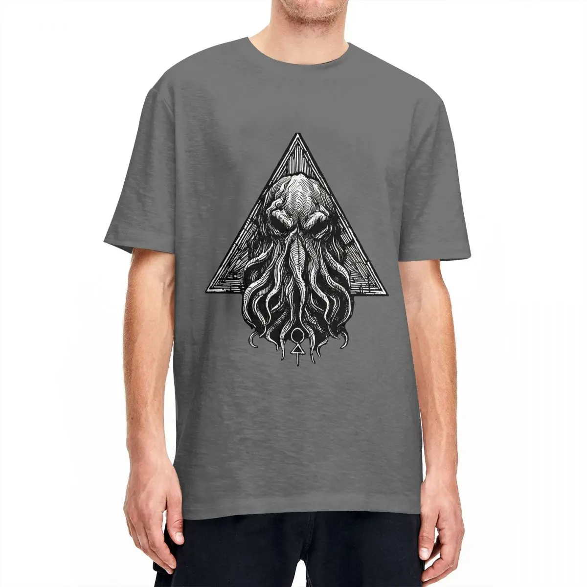 Men Women Cthulhu Horror Of R Lyeh T Shirts Cotton Clothing Funny Short Sleeve Round Collar Tee Shirt Plus Size T-Shirts