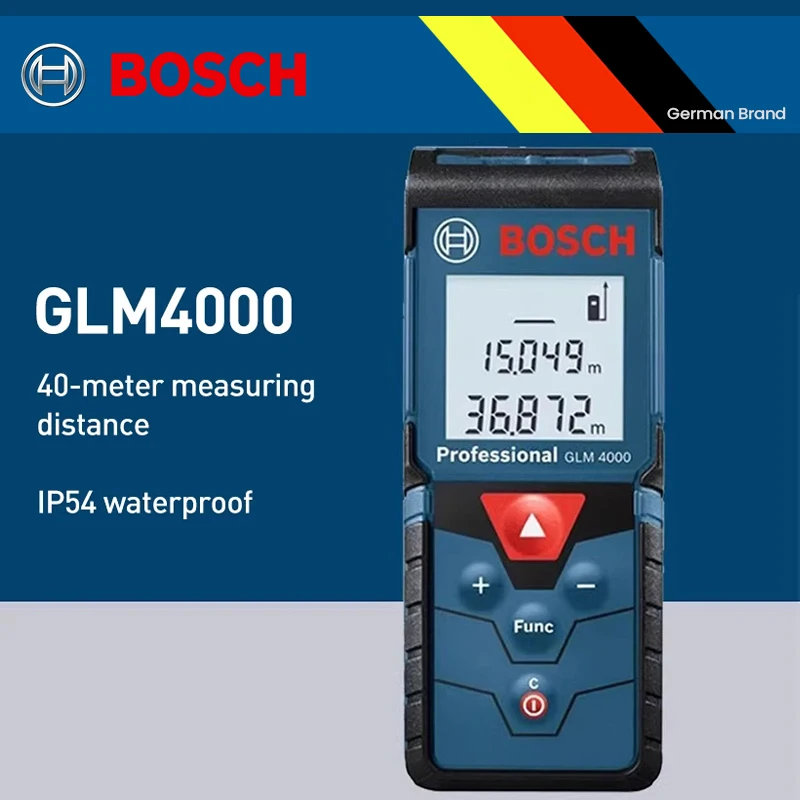 Bosch GLM 4000 Laser RangeFiner Bag Set Professional Digital Measure Laser Distance Meter 40M Rangefinder Measuring Instrument