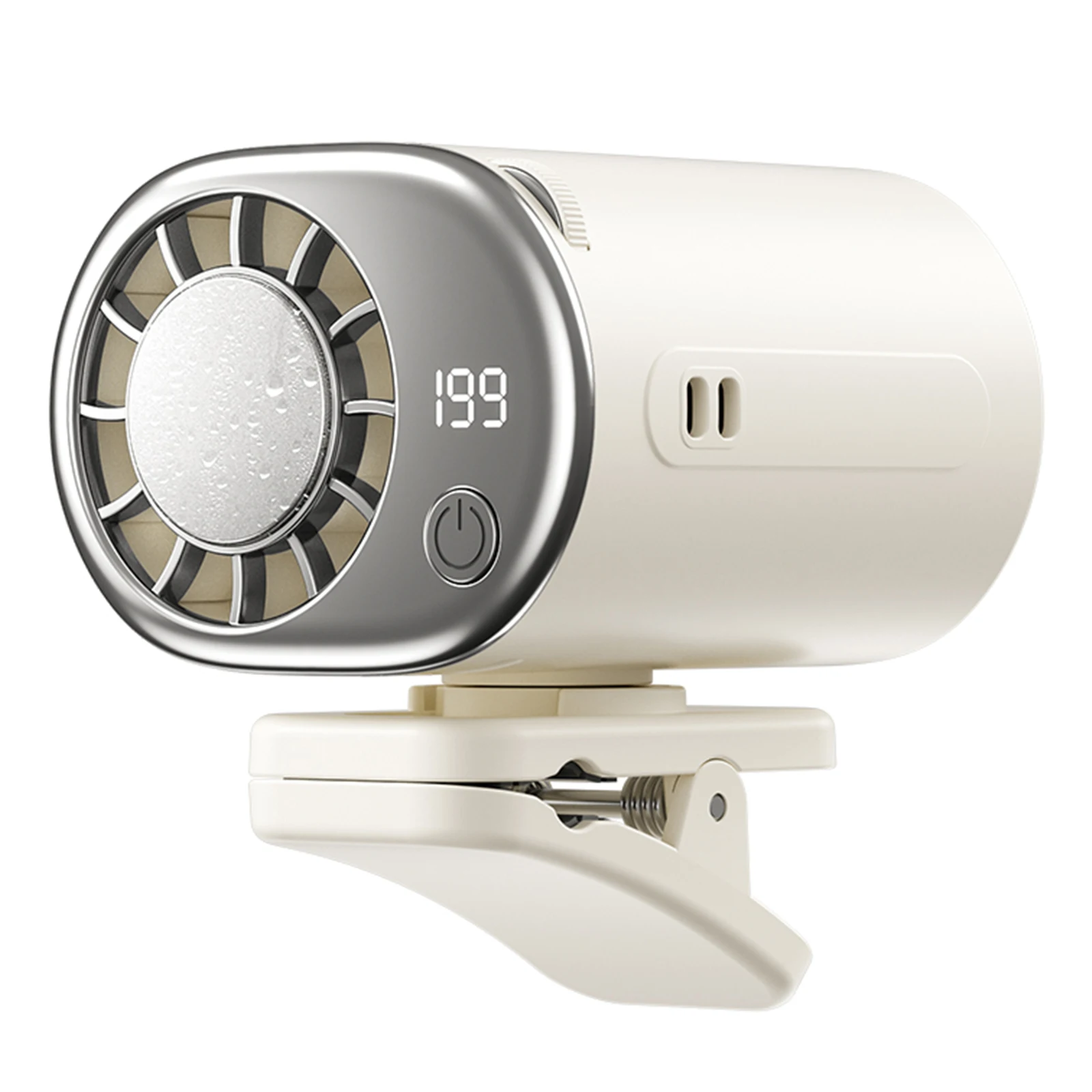 USB-Auto-Klemmventilator mit LED-Anzeige, drehbarer 360°-Lüfter für das Auto ° 199-fach drehbar, Geschwindigkeit einstellbar für Kleinkinder – Detail 5