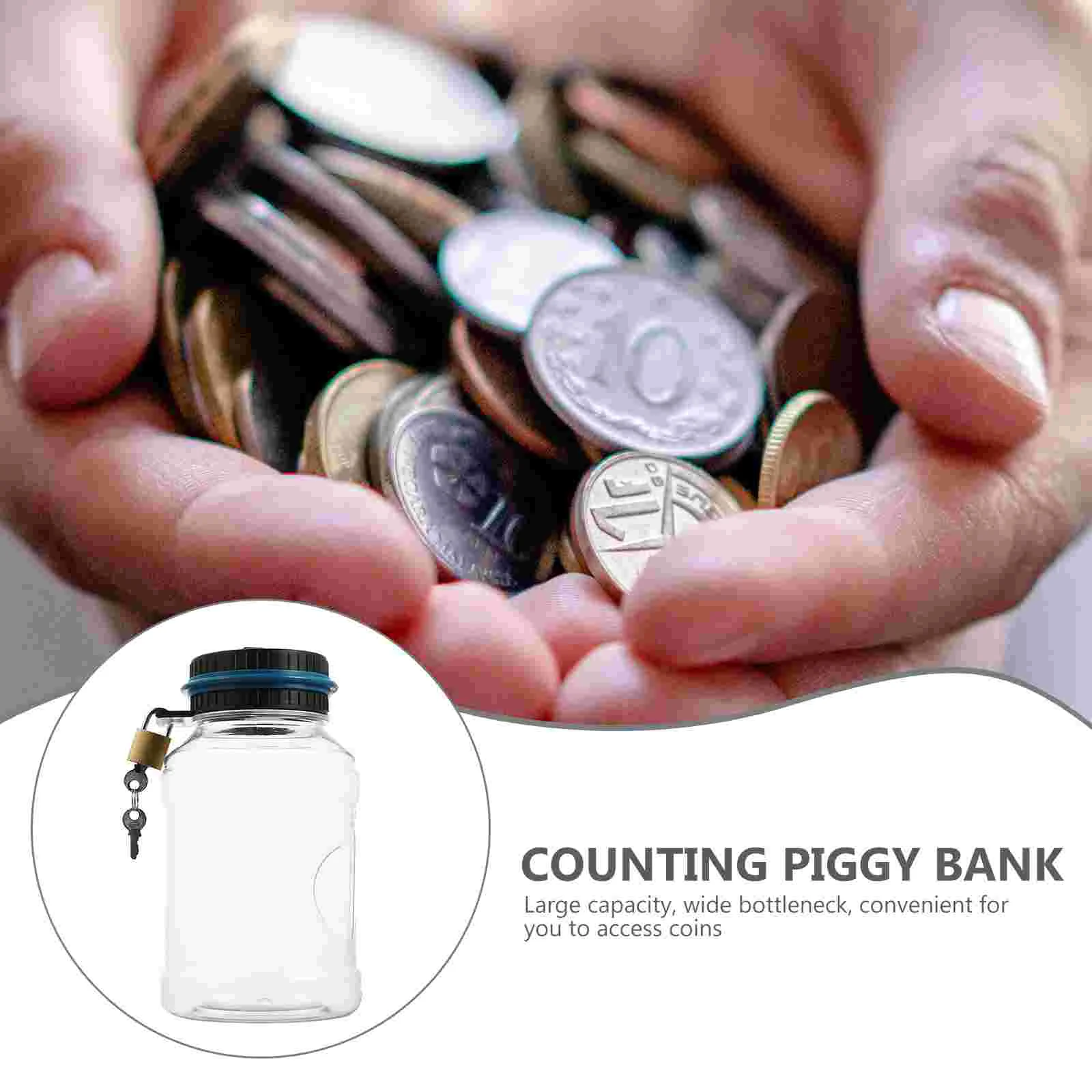 Counting Piggy Bank Digital Account Money Kids Total Display Counts Readout Coin Bucket Shaped Saving Pot