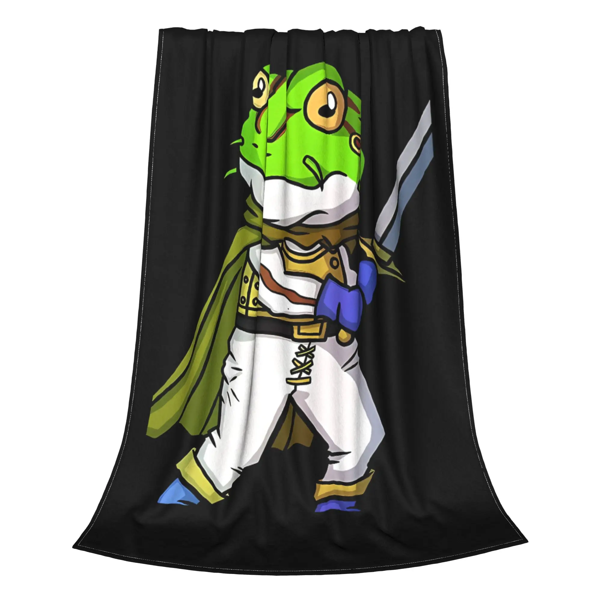 1PC Home Cutecore Frog  Chrono Trigger Blanket Super Cosy Plush Home Living Room Sofa Halloween