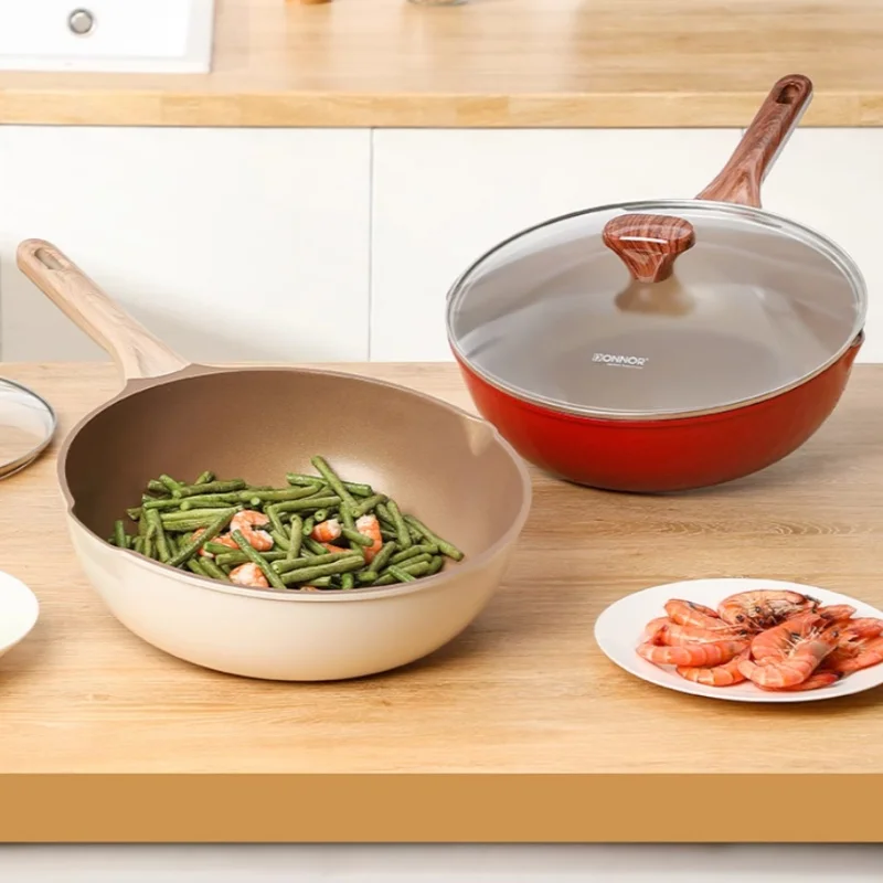 

Бытовая сковорода, сковорода с антипригарным покрытием, кастрюля с защитой от ожогов, кухонные аксессуары для газовой плиты/индукционной плиты