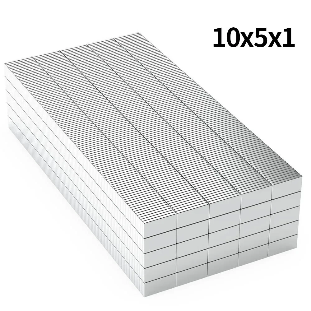 

10x5x1mm N35 Super Strong Neodymium Magnet Blcok NdfeB Powerful Permanent Magnetic imanes Refrigerator Magnets 10*5*1mm