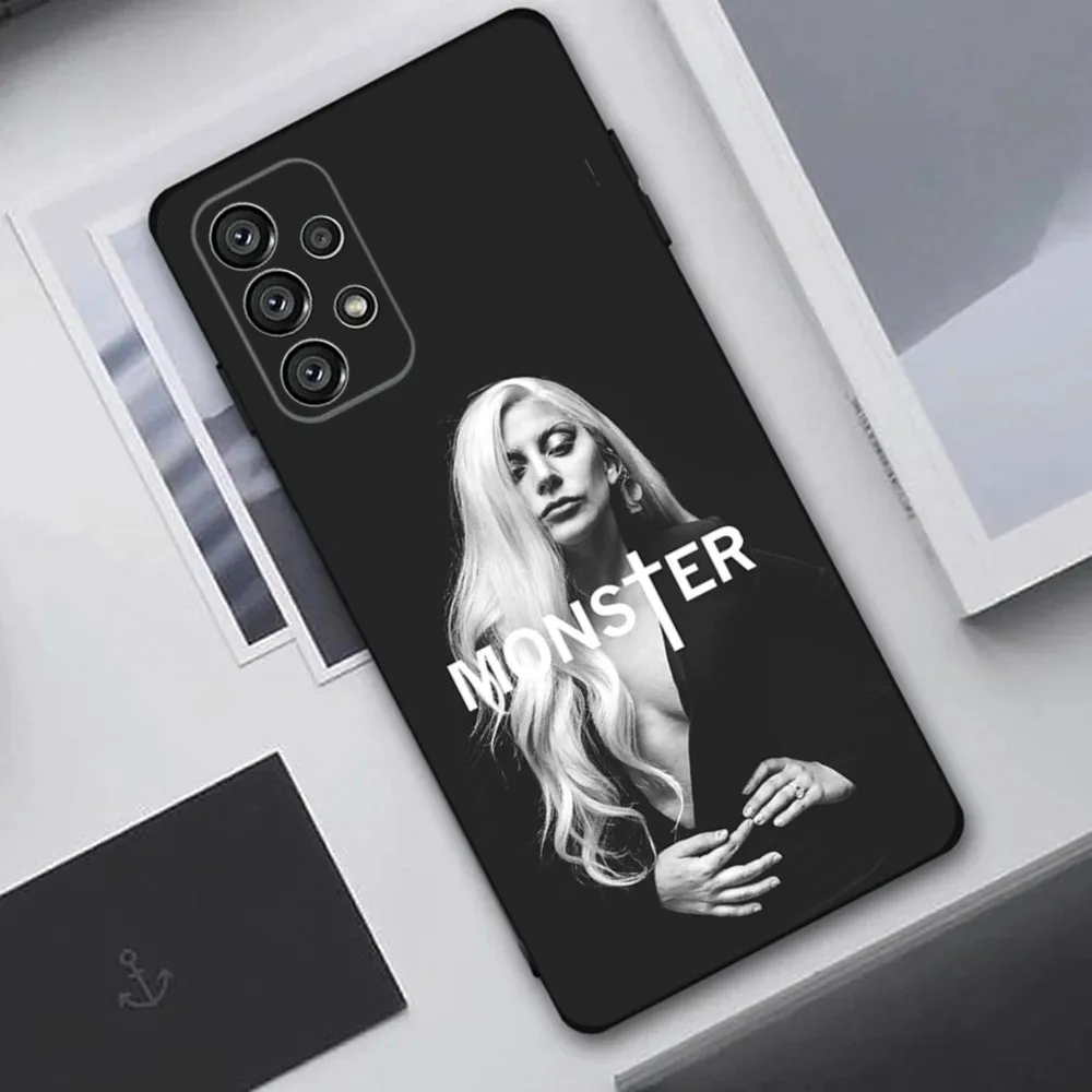 Singer L-Lady Gaga  Phone Case For Samsung Galaxy A20,A21s,A22,A31,A32,A52,A53,A72,73,A80,A91 Soft Black Cover