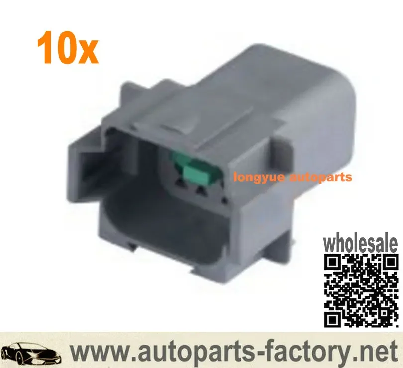 Kit de conector macho Longyue 10kit de 8 pines para juego Wedgelock naranja GA 18-14-con terminales y sellos para Deutsch DT