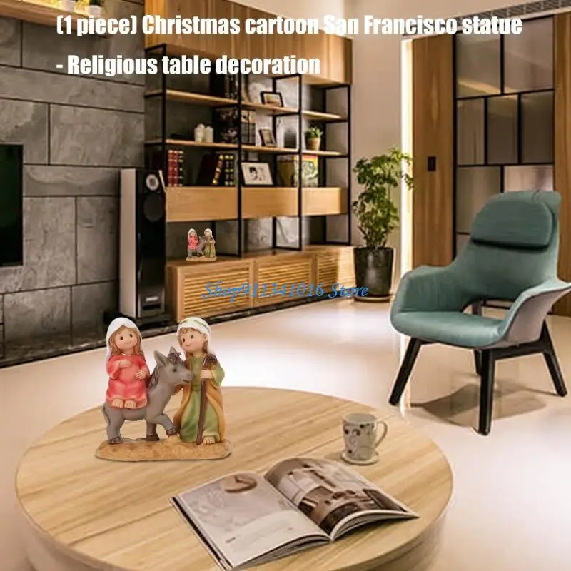  Resins Catholic Holy Family Statue Christmas Home Decors,Renaissances Sculptures