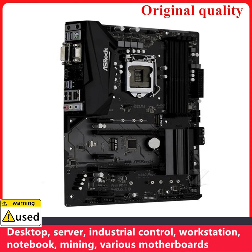 Imagem -03 - Placas-mãe Pro4 Lga 1151 Ddr4 64gb Atx para Intel B360 Desktop Mainboard Sata Iii Usb 3.0 Asrock-b360