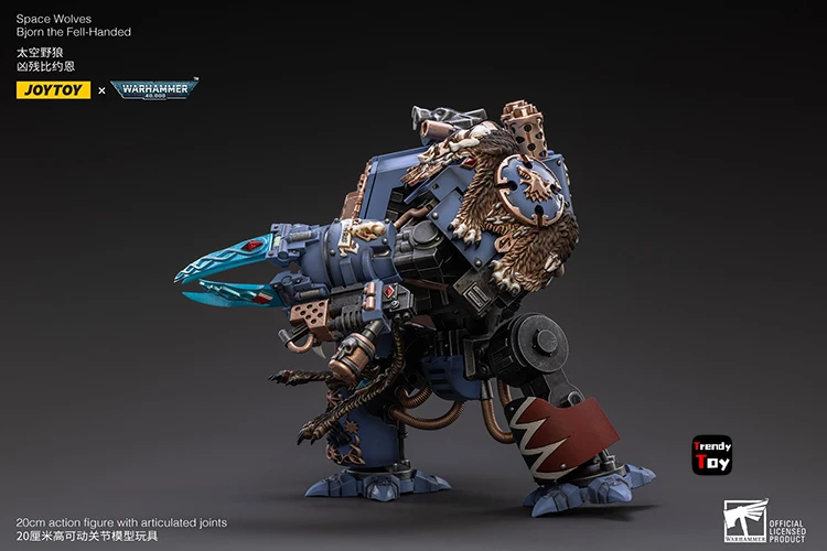 【JOYTOY】Warhammer 40K Space Wolves Bjorn The Fell-Handed 1/18 figuras de acción de juguete