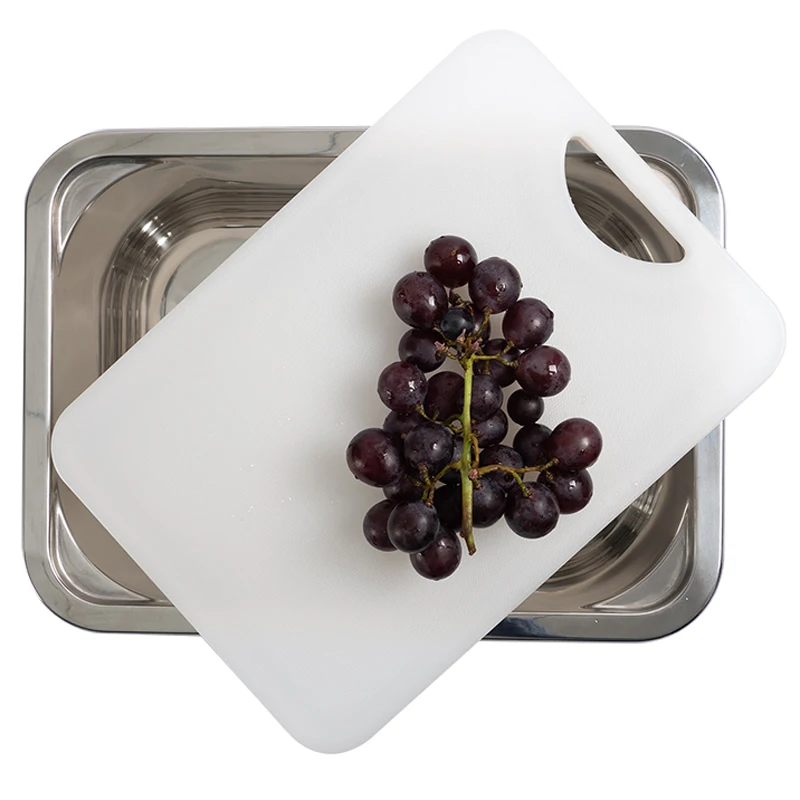 RV Stainless Steel Round Vegetable Sink With Cutting Board With Cover Plate Kitchen Sink Stainless Steel Retrofitting Accessorie