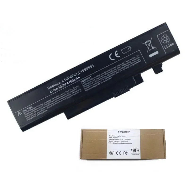 High Quality 4400mAh L10P6F01 L10S6F01 Laptop Battery for LENOVO IdeaPad Y470 Y470A Y570 Y570A 57Y6625 57Y6626 L10C6F01