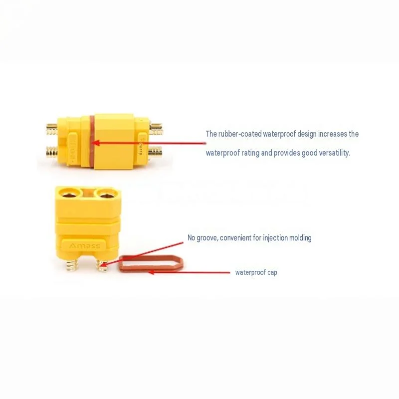 Amass XT90-HW Male and Female Genuine Original Waterproof Gold-Plated Plug High Current Model Aircraft Connector