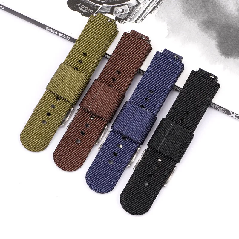 Watch Strap for Casio G-SHOCK GA-100/700/800/900 GM-110 GD-110 GM-2100 AQ-S810 AE-1000 Men Women Nylon Canvas Bracelet 16mm 18mm