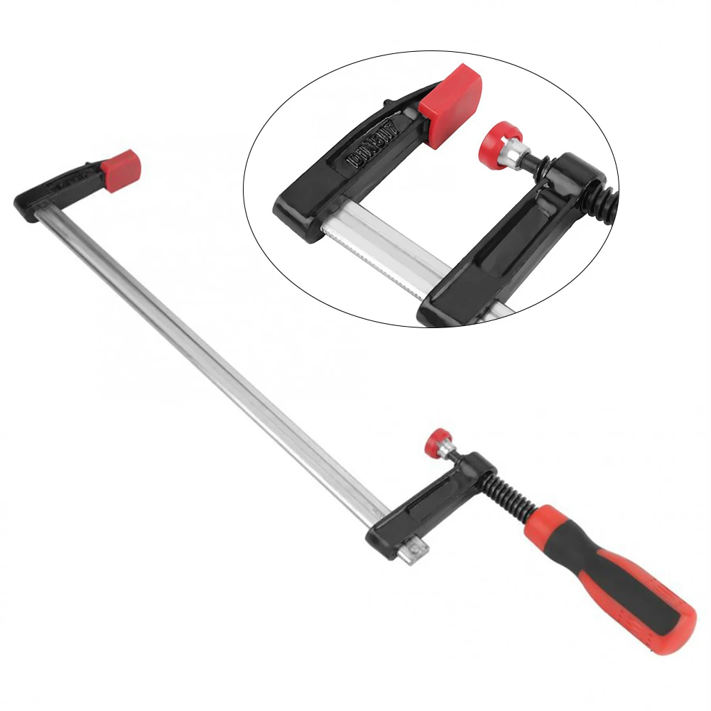 4Pcs F Clamp Heavy Duty F Clamps Woodworking Bar Clips Quick Slide DIY Hand Tool Kit 50*300mm