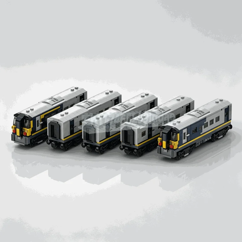 2036Parts Class 444 Desiro 5-Carriage Train Model MOC Custom Puzzle Building Blocks DIY Assembly Toy Railway Collection Display