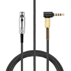 OFC Replacement Mini XLR Nylon Braided Cable Extension Cord For AKG M220 K175 K182 MKII K371 K267 Tiesto Headphones