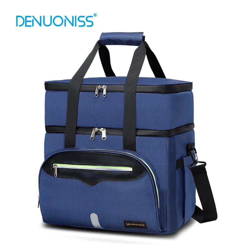 

DENUONISS Cooler bag portable fridge thermal bag Thermal cooler bag Travel Beach Beer Leak-proof Food Storage Bag